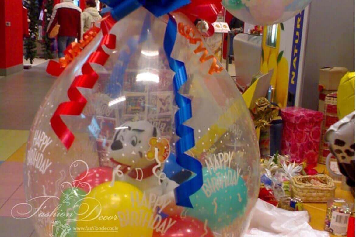 Bērnu dāvana balonā